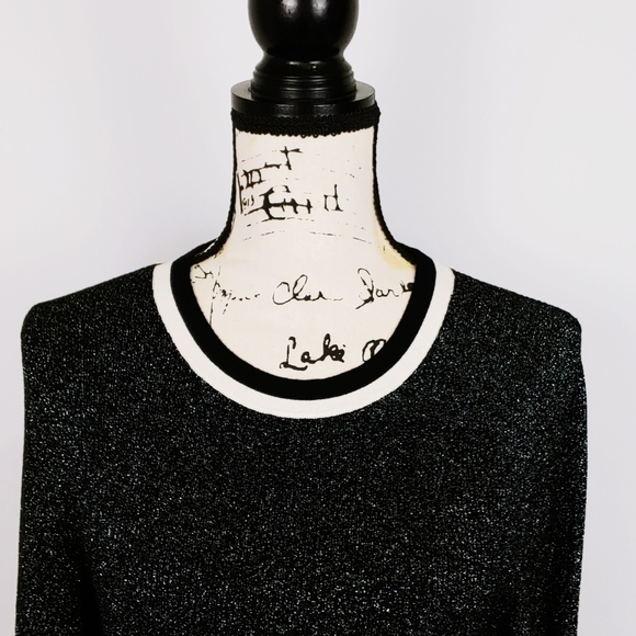 ANTHRO Moth Knit Shimmer Pullover Sweater Top - Picture 2 of 9